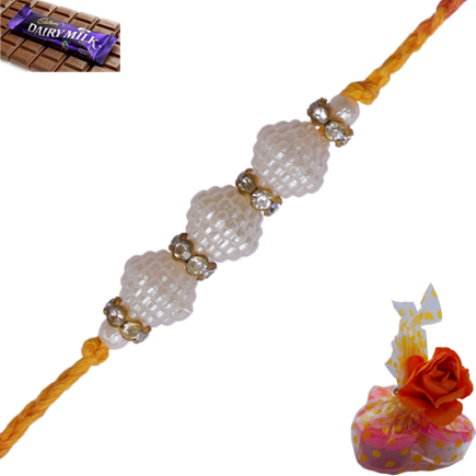 Sobar Rakhi With Pearl and Daimonds
