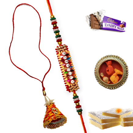 Beautiful Bhaiya Bhabhi Rakhi Set