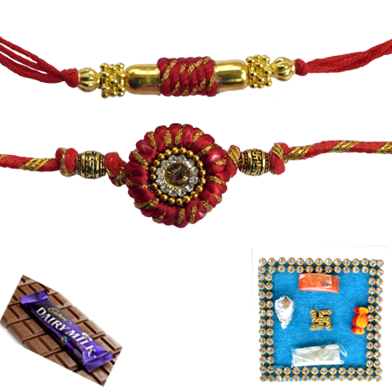 Couple Rakhi With Auspicious Thread