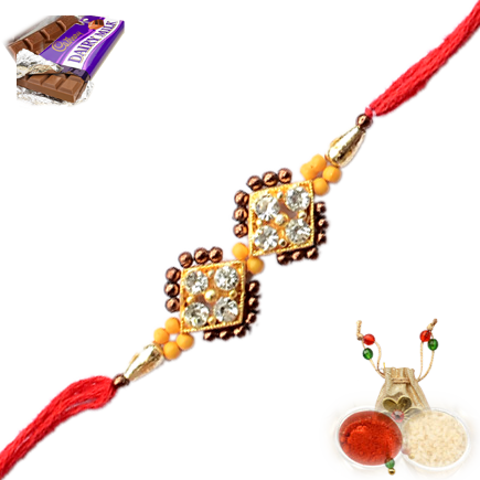 Elegant Beads Rakhi