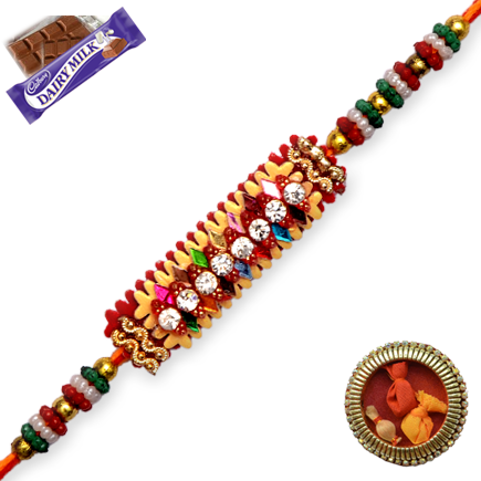 Multicolor Designer Handcrafted Rakhi