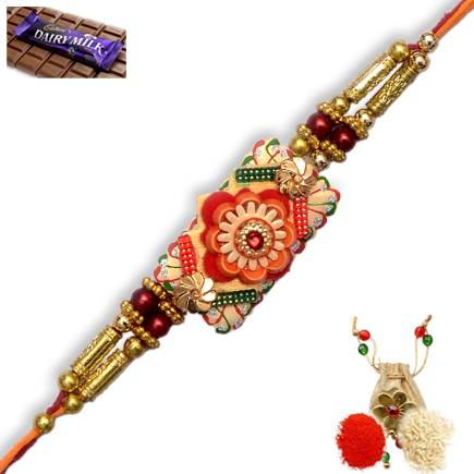 Colorful Zardosi Rakhi