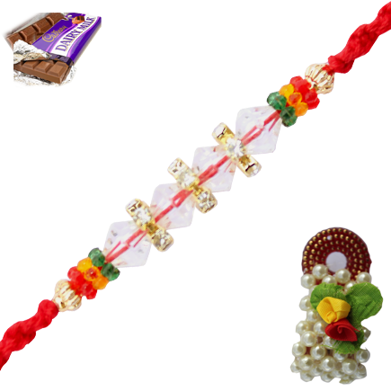 Colorful Elegant Rakhi With Niche Design