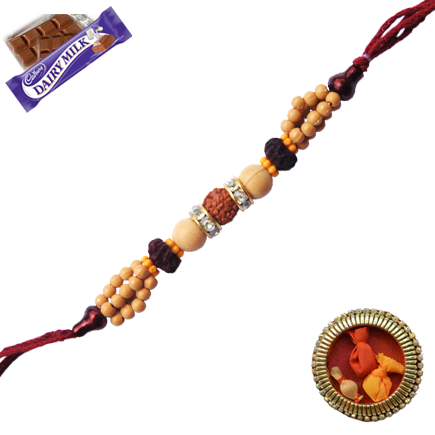 Sober Rudraksha Bead Rakhdi