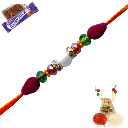 Multicolor Designer Rakhi With Elegance