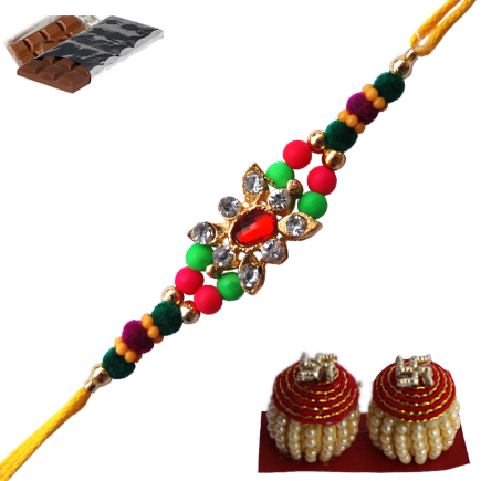 Multicolor Rakhi With Trendy Look