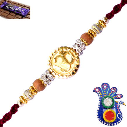 OM GOLDEN RAKHI