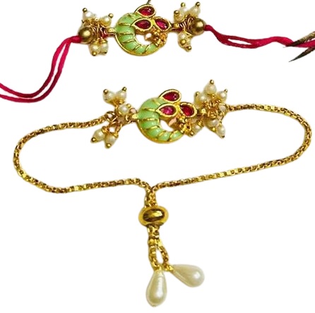 Elegant Minawork Couple Rakhi