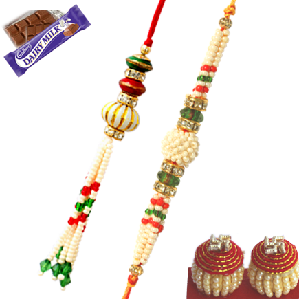 Colorful Charm of Beads  Lumba With Bhaiya Rakhi