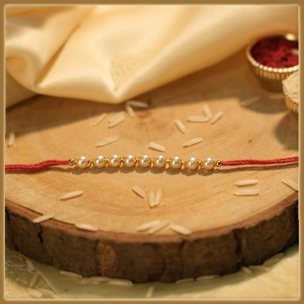 Rakhi of Prosperity - Pearl Rakhi